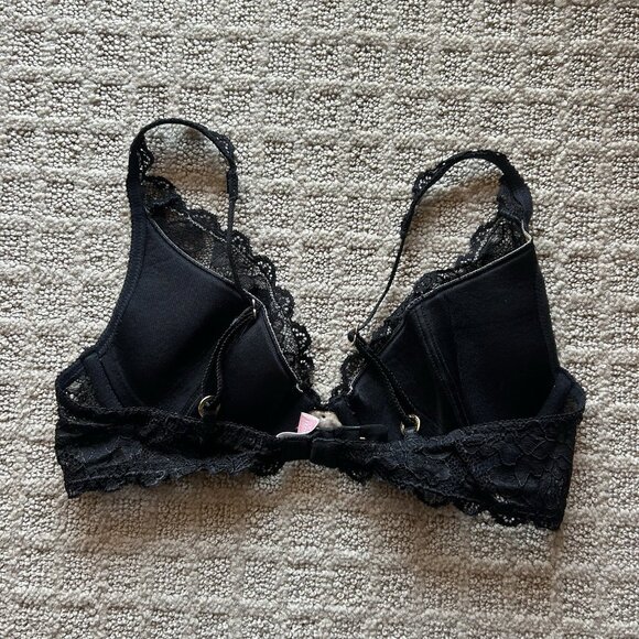 Victoria’s Secret Womens Size 34B Very Sexy Black Tan Lace Push Up Bra - Picture 4 of 6